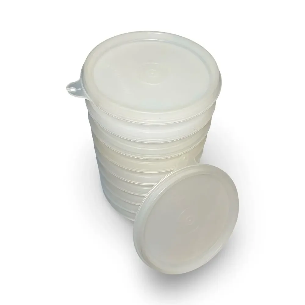 Tupperware Burger Patty Keeper Set of 8 Rings 882 Bonus x2 Lids 215 Vintage 4